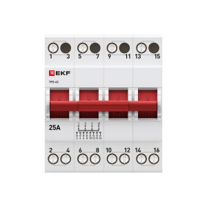 Переключатель трехпозиционный ТПС-63 4P 25А PROxima TPS425