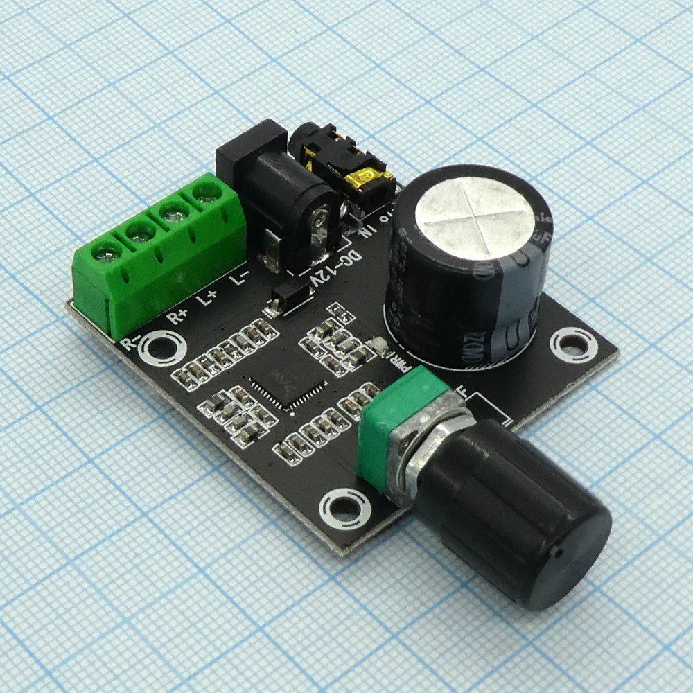 Изображение товара Модуль усилителя НЧ D-класса 2х15Вт для аудиосистем и DIY проектов