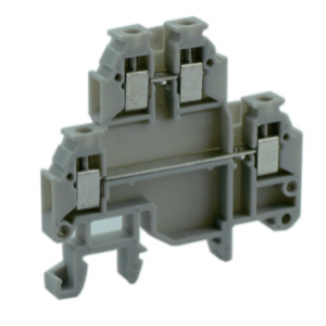 Этажная клемма UKJ-1.5MT/2-2, Этажная клемма, 2 этажа, тип фиксации провода: винтовой, номинальное сечение: 1,5 мм кв., 17,5A, 400V, ширина: 4,2 мм, цвет: серый, тип монтажа: DIN35