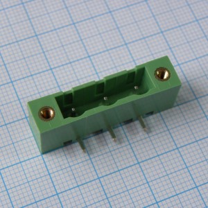 2EDGRM-7.62-03P-14-00A(H), Разъемный клеммный блок на плату, 3 контакта. Серия 2EDGRM-7.62