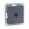 Механизм розетки RJ45 (cat5), графит Эпика EKF UP1-SOG-RJ45-5