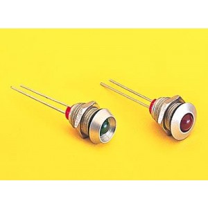 DX1093/RD, Светодиодные панельные индикаторы Clear Alum Bezel Red Indicator