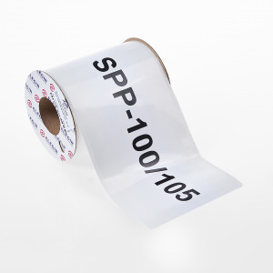 Лента самоклеющаяся SPP-100/105 белая (уп. 20 м), 11710050, Маркировочная клейкая лента предназначена для обозначения электрооборудования в шкафах и маркировки провода, ширина ленты 100 мм, длина рулона 20 п.м., материал полиэфир, цвет белый