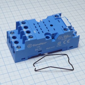 94.72 SMA, Розетка с винтовыми клеммами (под шайбу) для реле 55.32, таймера 85.02; применяются модули 99.01; в комплекте металлическая клипса 094.71; версия: синий цвет