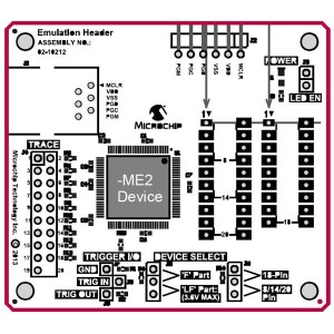 AC244063, Эмуляторы / Симуляторы Emulation Ext Pak PIC16F1829-ME2