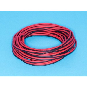 01-6101-3-05, Кабель акустический 2х0,25 мм2, красно-черный,  бухта 5м
