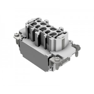 Розеточная контактная вставка 70.405.1053.0, Розеточная контактная вставка, Push-in фиксация, 10 полюсов + PE, типоразмер 10B, 500V, 16A, сечение обслуживаемых проводников 0,14-2,5 мм кв, тип покрытия контактов: серебро,