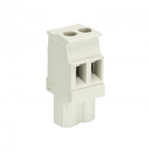 Розеточный разъем на кабель 8113 B/2 VL OB, Розеточный разъем, прямой, на кабель, шаг: 5.0 мм, 2 полюса, фиксация провода винтовая, исполнение: без маркировки, 400V, 12А, цвет: серый