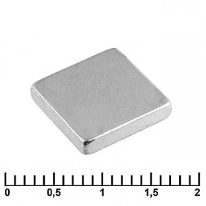 B 10X10X2 N35, Магнит самарий-кобальтовый класс N35 10х10х2 квадрат