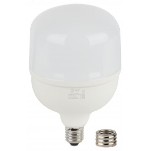 Лампа светодиодная высокомощная STD LED POWER T140-85W-6500-E27/E40 85Вт T140 колокол 6500К холод. бел. E27/E40 (переходник в компл.) 6800лм Б0032088