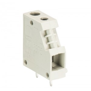 Клемма Wiecon 8375/1/ 7,5, Клемма горизонтальный подвод кабеля, на плату, шаг: 7 мм, 1 полюс, фиксация провода винтовая, исполнение: без маркировки, 300V, 30A, цвет: серый