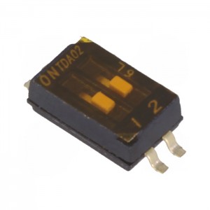 TDA02H0SB1, DIP переключатель 2 группы слайд smd шаг 1.27мм