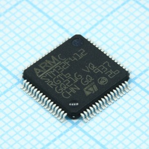 STM32F412RGT6, Микроконтроллер STM 32-бит ядро ARM Cortex M4 RISC 1МБ Флэш-память электропитание 3.3В 64-Pin LQFP лоток