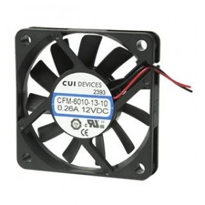 CFM-6015-13-11, Вентиляторы постоянного тока DC Fan 27.5CFM 2.64W 12V 60x60x15.4 AR/RD