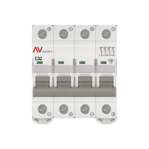 mcb6-DC-4-32C-av Выключатель автоматический AV-6 DC 4P 32A (C) 6kA EKF AVERES(кр.30шт)