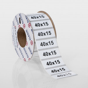 Маркировочная наклейка NPP-40х15-W белая (уп. 1800 шт.), 11640150, Маркировочная наклейка, для позиционного обозначения электрооборудования в шкафу и маркировки провода, размер 40х15 мм, цвет белый, в упаковке 1800 наклеек