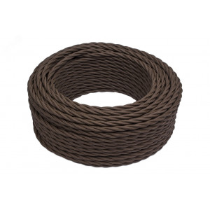 Провод ретро 3х1.5 матов. корич. (уп.50м) B1-434-72-50