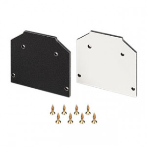 Заглушка MAG-STRETCH-CAP-25 036886, Боковая заглушка для профиля-держателя MAG-STRETCH-25. Материал Алюкобонд, цвет черно-белый. В комплекте 2 штуки, 8 шурупов. Цена за комплект.