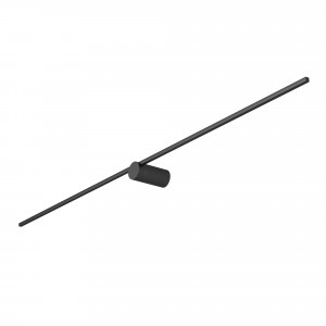 Светильник SP-VINCI-M-S1200x55-12W Day4000 (BK, 110 deg, 230V) 036930, Декоративный настенный поворотный светильник с креплением в центре корпуса. Мощность 12 Вт, св. поток 400 лм, 37 лм/Вт, дневной 4000 K, CRI>80, угол 110°, напряжение питания 230 В. Черный фигурный корпус из алюминия, экран из поликарбоната , степень защит