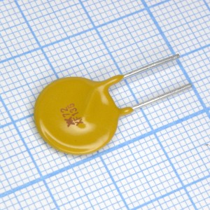 RXEF135, Самовосстанавливающийся предохранитель PTC 1.35A(hold) 2.7A(trip) 72V 40A 1.7W 9.6s 0.12Ohm, радиальные выводы, 14.5 X 3 X 19.1mm, россыпью