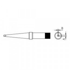 PT K8 soldering tip 1.2mm, Жало для паяльника TCPS/TCP12/TCP24/TCP42/FE50M, удлиненный клин 1,2х0.4мм, 425°С
