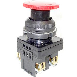 Выключатель кнопочный КЕ-141 У2 исп.2 1з+1р гриб с фиксацией IP54 10А 660В красн. ET502409