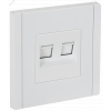 FORTE&PIANO Розетка компьютерная двойная RJ45 кат.6 FP234 белый IEK FP-K20-2-K01