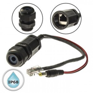 RJ45M20L25-5POE, Разъём герметичный SZC RJ45M20L25-5POE, 10BASE-T,100 BASE-T, 1000 BASE-T