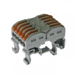 PCT-215, Клеммник быстрозажимной 5-и контактный сечение 0.08-2.5 кв.мм