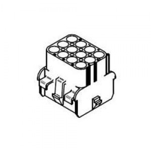 50-84-2122, Штыревые и гнездовые соединители MLX CAP 12CKT WHITE 94V0