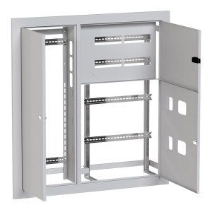 Щит этажный 4 кв. слаботочка слева (1000х950х150) Basic mb28-v-4z