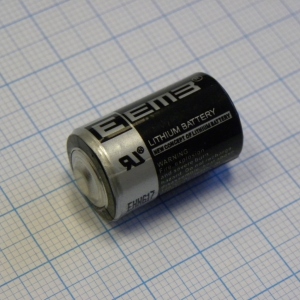 ER14250 3.6V, Li, SOCl2 батарея типоразмера 1/2AA, 3.6В, 1.2Ач, стандартная форма, -55...85 °C