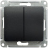 Выключатель 2-кл. СП Glossa 10А IP20 (сх. 5) 10AX механизм антрацит SE GSL000751