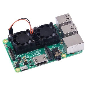 114991371, Принадлежности Seeed Studio  Raspberry Pi Cooling Dual Fan