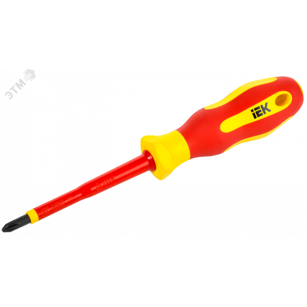 Изображение товара Диэлектрическая отвертка PH2x100 Т2 ARMA2L IEK с изоляцией 1000В