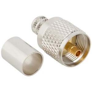 182130, РЧ соединители / Коаксиальные соединители UHF STRT CRIMP PLUG FOR LMR-400, 50 OHM
