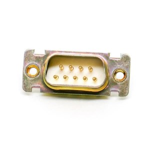 DEE9PV, Стандартные соединители D-Sub  DSUB 9 M WW .375 G ZINC