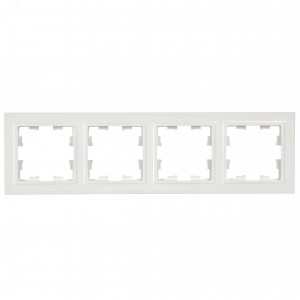 Рамка 4-м BRITE РУ-4-БрБ бел. BR-M42-K01