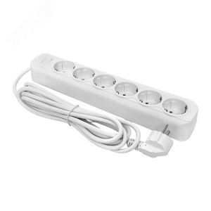Сетевой фильтр 6*1,8м 16А/3,2кВт с выкл. c/з ПВС 3х1,0 Блокбастер XL PROxima UFA16-310-6-018