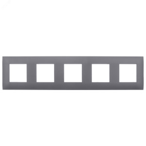 SKANDY Рамка 5-местная SK-F05G графит IEK SK-M52-K53