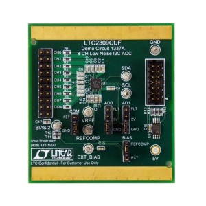 DC1337A, Средства разработки интегральных схем (ИС) преобразования данных LTC2309 Demo Board - 12-bit, 8-channel S