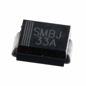 SMBJ33A, Диод защитный от перенапряжения - TVS (супрессор) 33В включение 53.3В ограничение SMB