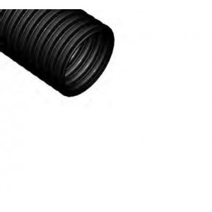 Труба гофрированная ПНД легкая d63мм с протяжкой черн. (уп.15м) 26301