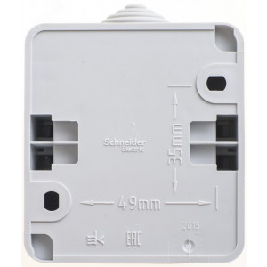 Выключатель 1-кл. ОП Этюд 10А IP44 10AX сер. SE BA10-041C