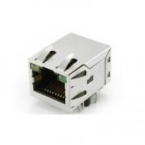 JD1-0004NL, Модульные соединители / соединители Ethernet Through Hole 1X1 10/100 Tab Up