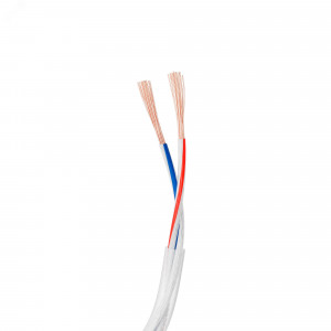 Провод питания ARL-20AWG-CLEAR-2Wire-CU-Double (2x0.75mm) 040588, Шлейф для питания и управления одноцветными светодиодными лентами. 2 проводника, калибр проводника 20AWG, сечение проводника 0.52 мм2, проводник из луженой меди, внешняя оболочка из прозрачного ПВХ, внутренняя из цветного ПВХ согласно маркировке