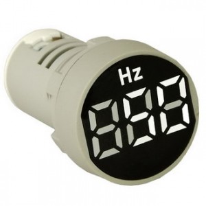 DMS-401, Цифровой LED частотомер AC 0-99Гц, AD16-22HZM, белый, установка на панель в отв d=22мм