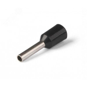 Наконечник штыревой втулочный изолированный НШВИ 1.5-8, Наконечник штыревой втулочный изолированный одинарный "КВТ", сечение 1.5 мм2