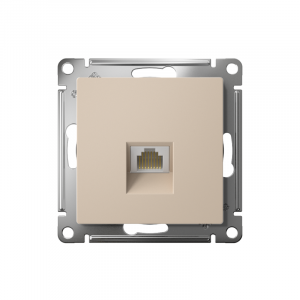 Розетка компьютерная AtlasDesign RJ45 кат.6A механизм песочн. SE ATN001286