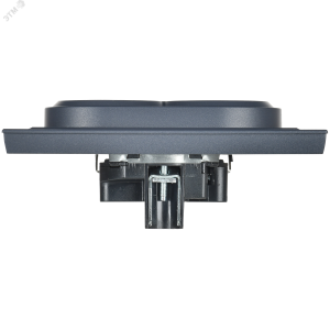 Розетка 2-м СП BRITE РС12-3-БрМ 16А в сборе с заземл. без защ. шторок маренго BR-R21-16-K35-F